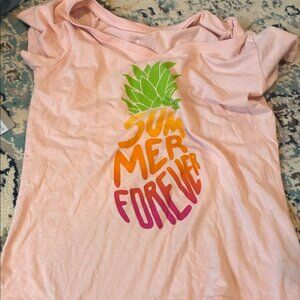 Joe Boxer Pink Tee with Pineapple Design